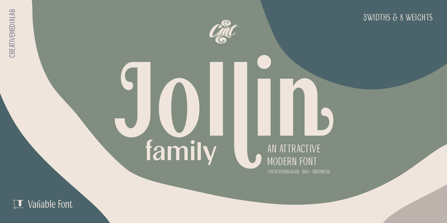 Jollin Family Regular Expand Italic Font preview